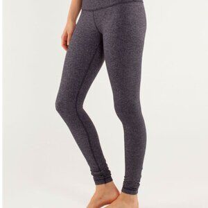 Lululemon Wunder Under Pant - Herringbone Black Swan / Black